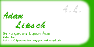 adam lipsch business card